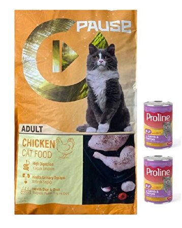 Pause Tavuklu ( Chicken ) Yetişkin Kedi Maması 15 Kg + Konserve Hediyeli