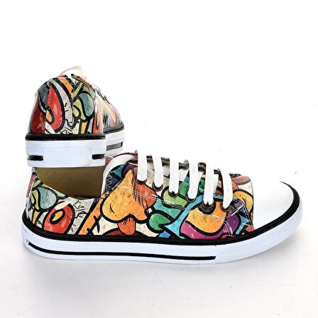 Colors Renkli Unisex Beyaz Spor Ayakkabı Günlük Sneakers 7014