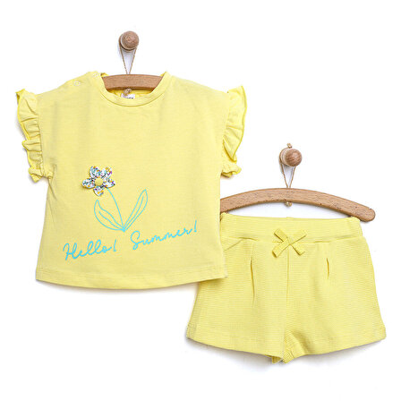 Tuffy Baby in Bloom Tshirt-Şort Kız Bebek