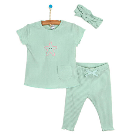 Tuffy Deniz Kabuğu Tshirt - Pantolon Kız Bebek