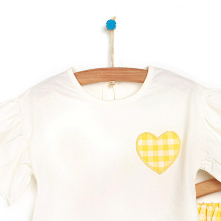 HelloBaby Love Tshirt-Şort Kız Bebek
