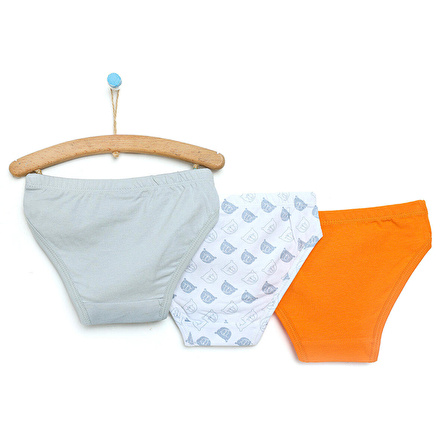 HelloBaby Basic Erkek Bebek Elastanlı 3lü Slip Külot