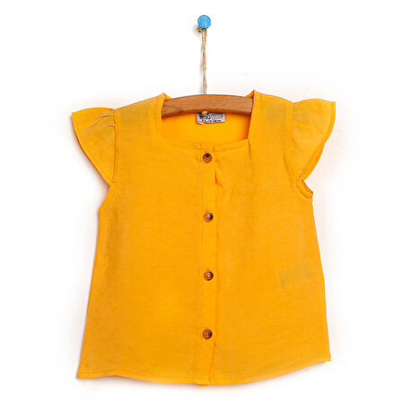 HelloBaby Basic Kız Bebek Modal Düğmeli Bluz Kız Bebek