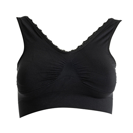 baby mom Dikişsiz Pedli Dantel Detaylı Bralet