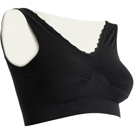 baby mom Dikişsiz Pedli Dantel Detaylı Bralet