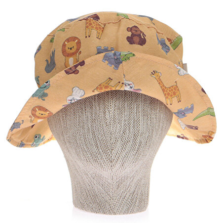 Capps 0 - 3 Ay Hayvan Figürlü Şapka Sarı