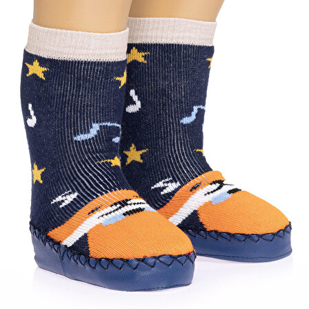 HelloBaby desenli Çarık Çorap Erkek Bebek