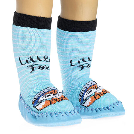 HelloBaby Tilki Desenli Çarık Çorap Erkek Bebek
