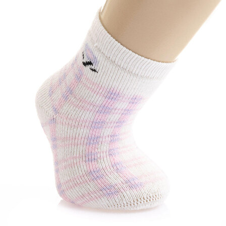 Aziz Bebe Desenli 2li Havlu Çorap Kız Bebek
