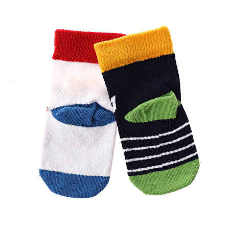 Step Desenli 2li Soket Çorap Erkek Bebek