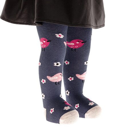 Step Hayvan Desenli Külotlu Çorap Kız Bebek