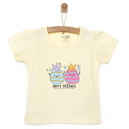 HelloBaby Basic Ananas Baskılı Tshirt Kız Bebek