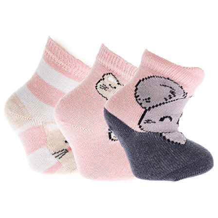 Be Cool Bolero Desenli 3lü Soket Çorap Kız Bebek