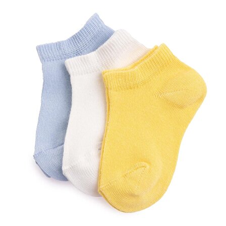 HelloBaby DÜz 3'lü Bilek Çorap Erkek Bebek
