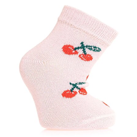 HelloBaby Desenli 3lü Soket Çorap Kız Bebek