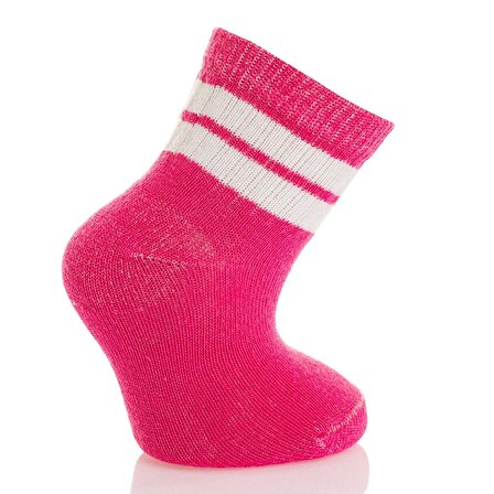 HelloBaby Çizgili 3lü Soket Çorap Kız Bebek