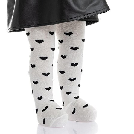 Be Cool Bolero  Kalp Desenli Külotlu Çorap Kız Bebek
