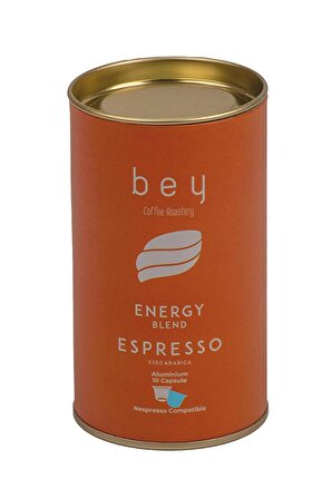 Bey Coffee Roastery Energy Blend Nespresso Uyumlu Aluminyum Kapsül Kahve 10 Adet