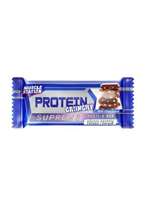 Sütlü Çikolatalı Supreme Crunchy Protein Bar (40 gr) - Muscle Station