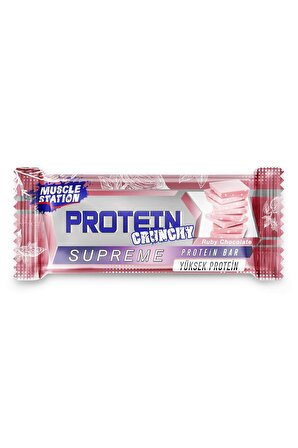Ruby Çikolatalı Supreme Crunchy Protein Bar (40 gr) - Muscle Station