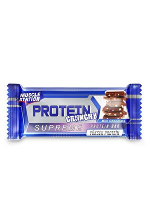 Muscle Station Supreme Crunchy Protein Bar 40 gr 24 Adet