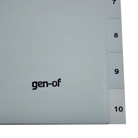 Gen-Of Ayraç Seperatör 1-10 Rakamlı (GEN-1301)