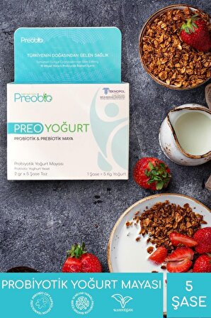 Preobio Probiyotik Yoğurt Mayası 5'li Kutu (Vegan)