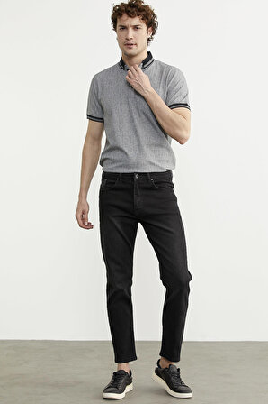 Skinny Fit Normal Bel Jean Pantolon - Siyah