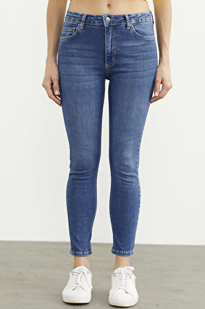 Likralı Slim Fit Jean Pantolon - Açık Mavi