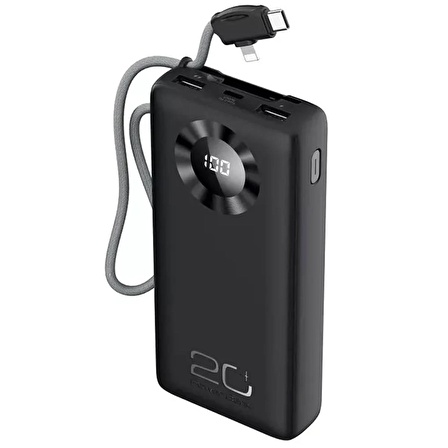 Coverzone Joko 15 W 20000 mAh Hızlı Şarj Powerbank