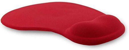 Coverzone Bilek Destekli Mouse Pad Kumaş Yüzey Kaymaz Alt Taban Kullanıcı Dostu Şık ve Rahat Tasarım Fare Altlığı (Kırmızı)
