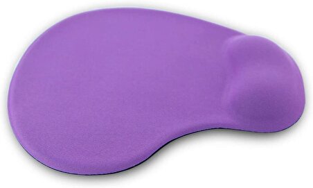 Coverzone Bilek Destekli Mouse Pad Kumaş Yüzey Kaymaz Alt Taban Kullanıcı Dostu Şık ve Rahat Tasarım Fare Altlığı (Mor)