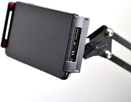 Coverzone Masa Tablet Telefon Tutucu Birinci Kalite Malzeme Sıkıştırmalı Ayarlanabilir 360 Derece Dönebilen Orjinal Ürün Multi Fonksiyonel Teleskopik Boyun Dizayn Kolay Montaj Ms-03
