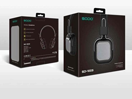 Mikrofonlu Bluetooth 5.0 Kablosuz Kulak Üstü Kulaklık Gürültü Engelleme Özelliği Sporda Doğada Evde Rahat Kullanım Siyah Renk F1003