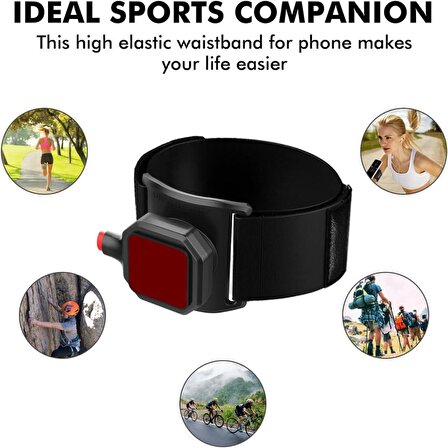 Coverzone Kol Bandı Spor Koşu Fitness Bileklik Ve Kol Bandı 360 Derece Dönebilen Universal 4-6.8 inch Tüm Telefonlara Uyumlu