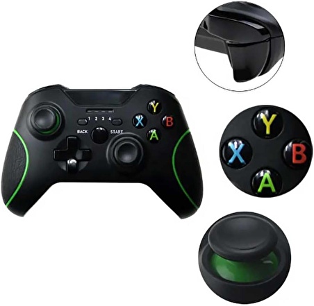 Coverzone Xbox One Oyun Kolu Pc ile Uyumlu Game Pad Rahat ve Konforlu Kullanım Özgün Tasarım XB2 (Kablolu)