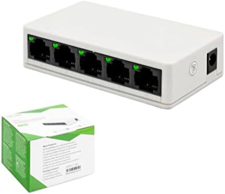 Coverzone Ethernet 5 Port Switch Hub Network Ağ Anahtarı 10/100MBPS LV-SW05