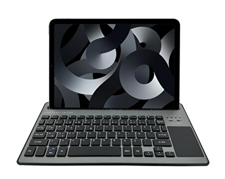 iPad 9. 10. Nesil ile Uyumlu Bluetooth Klavye Touch Pad'li Türkçe Q Klavye 291 x 154 x16 mm (Sadece Klavye )