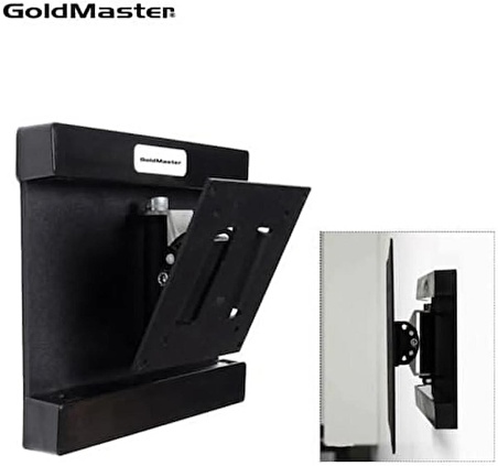 Goldmaster AS-110 10" - 26" Arası LCD Tv Duvar Askı Aparatı Tüm TV'leri Destekler 30 KG Taşıma Kapasitesi ve 25 Derece Hareket Kabiliyeti Televizyon Askısı