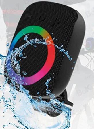 Coverzone Speaker Bluetooth Bisiklet Gidon Uyumlu Kablosuz Hoparlör Suya Dayanıklı Android Uyumlu Apple Uyumlu Taşınabilir , Spor Kamp Tatil için Hoparlör W-s3
