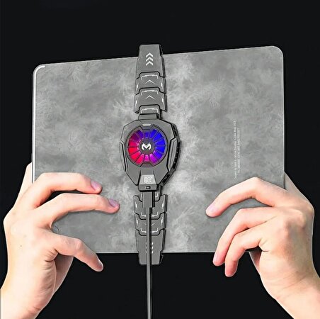 Coverzone Profesyonel Kablolu Tablet Soğutucu Fan Oyuncu Radyatör Şok Soğutma Fanı Yeni Nesil Altı Çekirdek 3 Seviyede Ayarlanabilir DL05