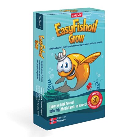 EasyFishoil Grow 30 Jel Tablet 8682792377274