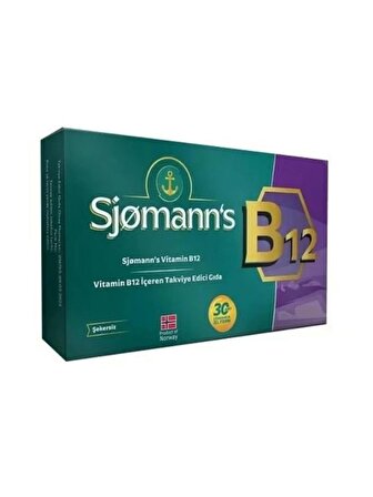 Sjomann's B12 Çiğnenebilir Jel 30 Tablet