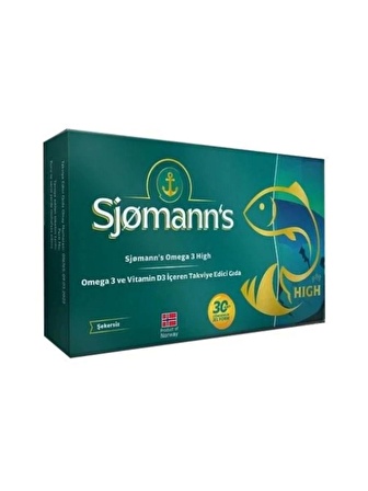 Sjomann's Fishoil Omega-3 Çiğnenebilir Jel 30 Tablet