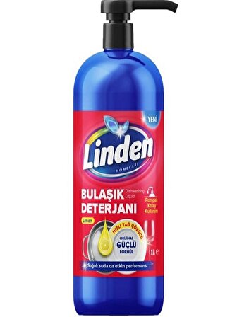 Linden Bulaşık Deterjanı Limon 1000 ml - Pompalı