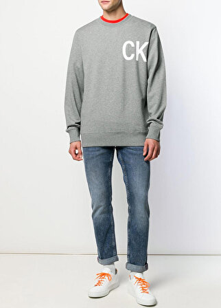 Calvin Klein Jeans Erkek Bisiklet Yaka Sweatshirt J30J312468 U005114 