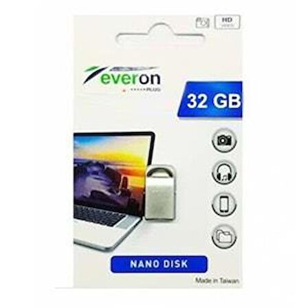 Everon 32GB USB Flash Bellek Mini Metal