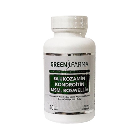 Green Farma Glukozamin Kondroitin MSM Boswellia 60 Tablet