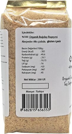 Organik Sertifikalı Doğal Buğday Ruşeymi 400gr (200gr*2 paket)
