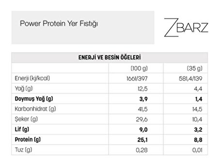 Power Protein Bar 35 G (20 Adet)